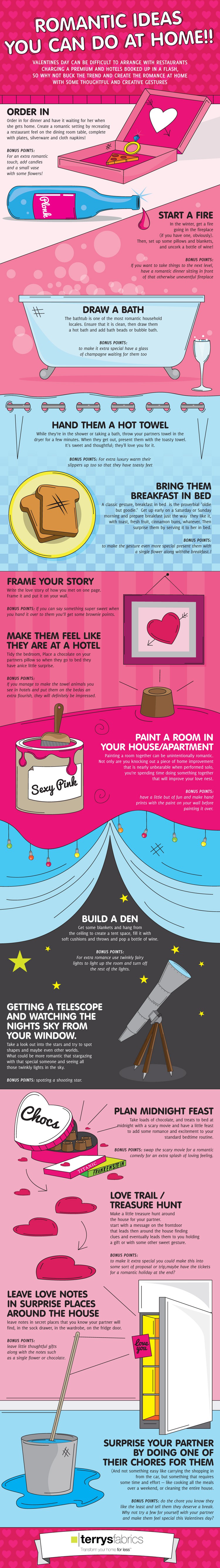 Romantic ideas you can do at home