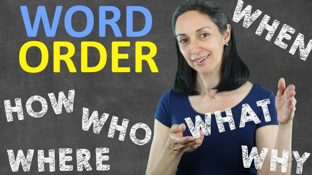 Word order in English statements – Sentence Structure – SamSmithEnglish ...