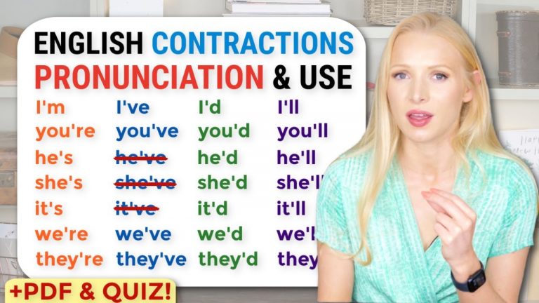 How to pronounce the contractions in English – we’d | they’ll | he’d ...
