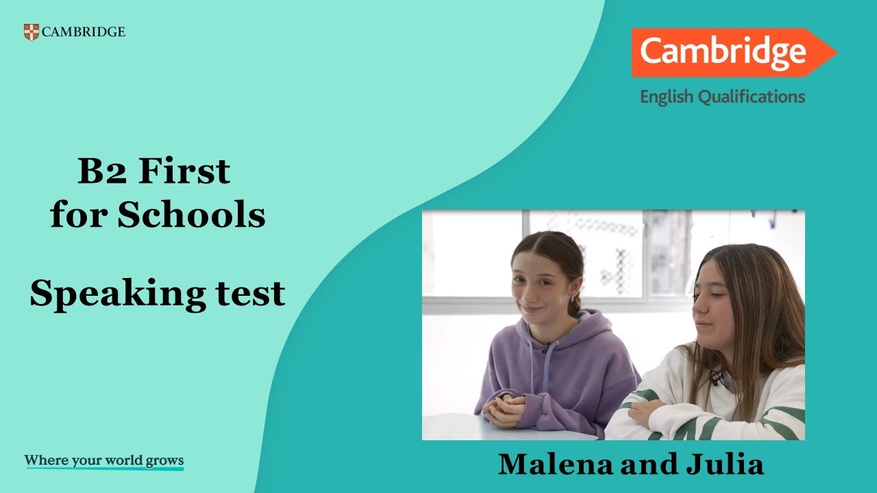 B2 First For Schools Malena And Julia Samsmithenglish English